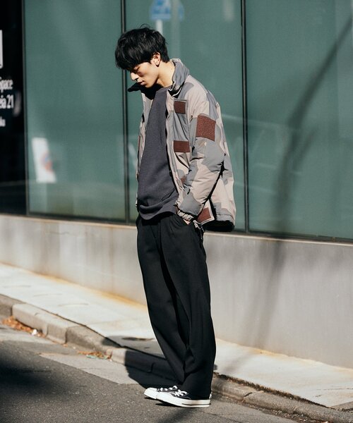 JOURNAL STANDARD relume（ジャーナルスタンダード　レリューム）の「BACK BRUSH ワッフル クルーネック L/S（Tシャツ/カットソー・メンズ・ホワイト/ブラウン系その他/ベージュ系その他/グレー・LARGE/MEDIUM）」の9枚目の写真