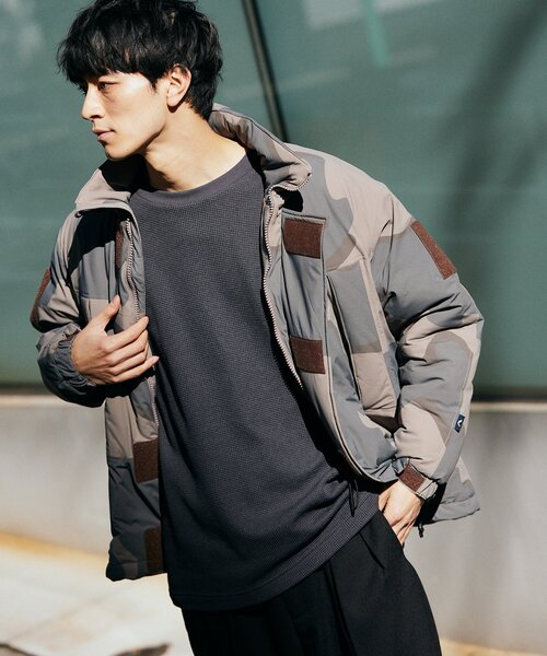 JOURNAL STANDARD relume（ジャーナルスタンダード　レリューム）の「BACK BRUSH ワッフル クルーネック L/S（Tシャツ/カットソー・メンズ・ホワイト/ブラウン系その他/ベージュ系その他/グレー・LARGE/MEDIUM）」の10枚目の写真