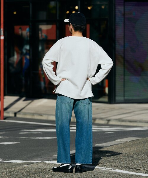 JOURNAL STANDARD relume（ジャーナルスタンダード　レリューム）の「BACK BRUSH ワッフル クルーネック L/S（Tシャツ/カットソー・メンズ・ホワイト/ブラウン系その他/ベージュ系その他/グレー・LARGE/MEDIUM）」の15枚目の写真