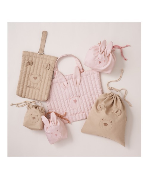 gelato pique（ジェラートピケ）の「【KIDS】【販路限定商品】ベア巾着