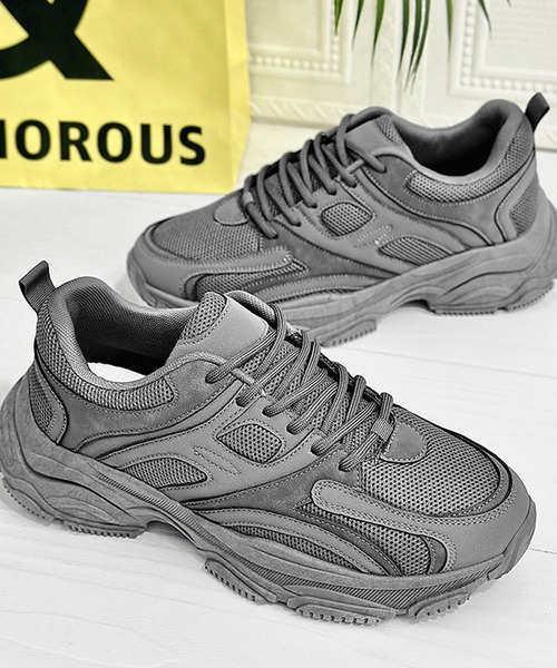 aimoha(アイモハ)の「aimoha men ROBUST SNEAKER ゴツメスニーカー(スニーカー・メンズ・ブラック/グレー・26.0cm/25.0cm/27.0cm/24.5cm/25.5cm/26.5cm)」の11枚目の写真