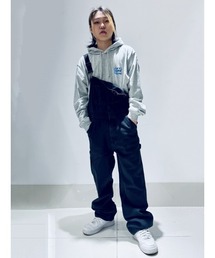 K2142 GAP 古着 ブラック デニム オーバーオール 流行り GAP（ギャップ）の「'90s ルーズフィット ブラックデニム
