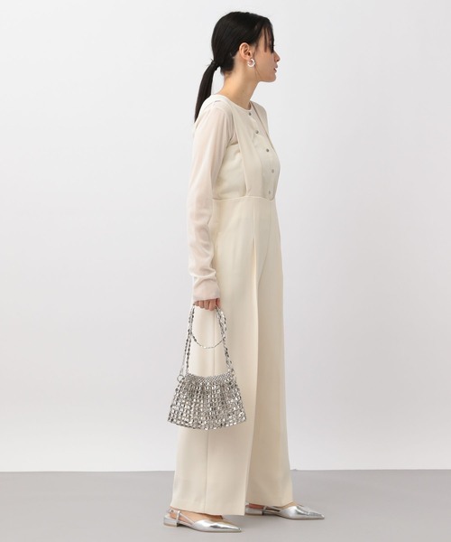 A part by（アパートバイ）の「ハイウエストサロペット（サロペット/オーバーオール・レディース・ブラック/アイボリー/グレー系その他4・MEDIUM/SMALL）」の13枚目の写真