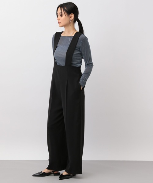 A part by（アパートバイ）の「ハイウエストサロペット（サロペット/オーバーオール・レディース・ブラック/アイボリー/グレー系その他4・MEDIUM/SMALL）」の17枚目の写真