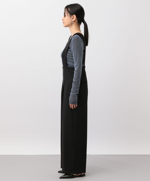 A part by（アパートバイ）の「ハイウエストサロペット（サロペット/オーバーオール・レディース・ブラック/アイボリー/グレー系その他4・MEDIUM/SMALL）」の21枚目の写真