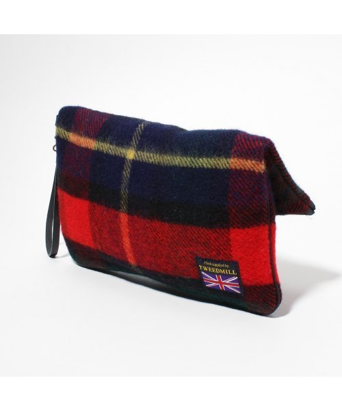 LIMITLESS LUXURY（リミットレスラグジュアリー）の「Tweed mill クラッチBAG◆（クラッチバッグ・レディース・グリーン/レッド・FREE）」の13枚目の写真