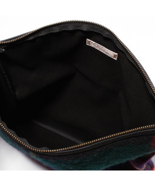 LIMITLESS LUXURY（リミットレスラグジュアリー）の「Tweed mill クラッチBAG◆（クラッチバッグ・レディース・グリーン/レッド・FREE）」の9枚目の写真