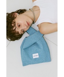 un/neu（アンノイ）の「ラメボンディングミニバッグ/ グリッターバッグ / アシンメトリーバッグ（トートバッグ）」