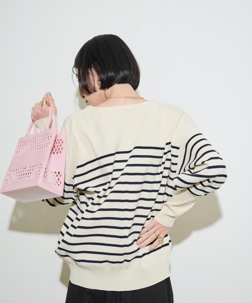 Shelly island（シェリーアイランド）の「ゴールド釦Vネックカーディガン（カーディガン/ボレロ・レディース・その他/ブラック/ピンク/ホワイト・FREE）」の13枚目の写真