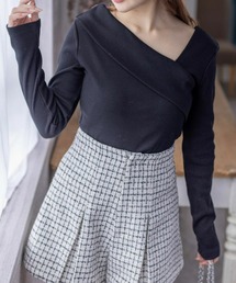 clear | クロスリブカットソー≪2024SS新作≫(Tシャツ/カットソー)