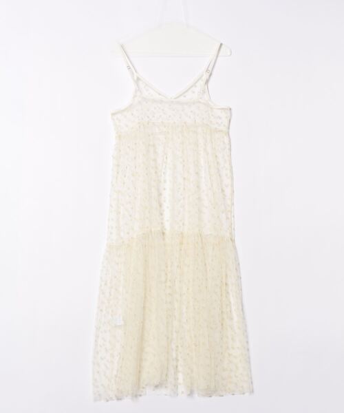 STYLEBLOCK（スタイルブロック）の「チュールハートフロッキーキャミワンピース（ワンピース・レディース・ホワイト系その他/ホワイト×ブラック/ブラック×ブラック/ブラック×ホワイト・M）」の5枚目の写真