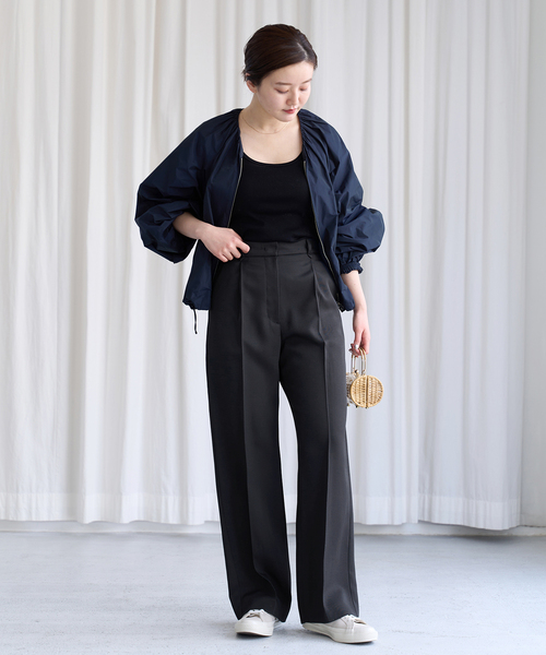 イエナ　endo.clear ツイルタックパンツ　36 IENA（イエナ）の「endo.clearツイルタックパンツ（スラックス