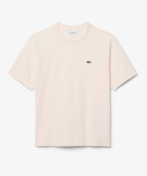 LACOSTE(ラコステ)の「ハイクオリティ ピマコットン仕立て ワンポイントソフトタッチ半袖Tシャツ(Tシャツ/カットソー・レディース・ブラック/ライトブルー/ピンク/ホワイト/ピンクベージュ/グレー・34/38/36/40/42)」の13枚目の写真