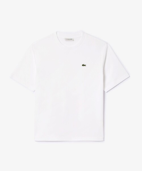 LACOSTE(ラコステ)の「ハイクオリティ ピマコットン仕立て ワンポイントソフトタッチ半袖Tシャツ(Tシャツ/カットソー・レディース・ブラック/ライトブルー/ピンク/ホワイト/ピンクベージュ/グレー・34/38/36/40/42)」の17枚目の写真