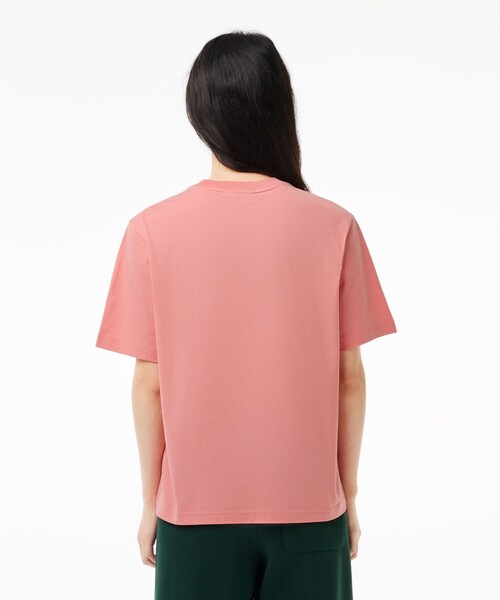 tシャツ ハイクオリティ ピマコットン仕立て ワンポイントソフトタッチ半袖Tシャツ レディース LACOSTE｜ハイクオリティ ピマコットン仕立て ワンポイント