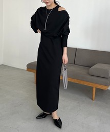 CAPRICIEUX LE'MAGE | 【サイズ展開あり】2SETドレープワンピース(ワンピース)