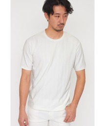 HIGH STREET∴ケーブル柄クルーネック半袖Tシャツ