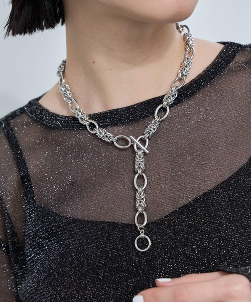 HARE(ハレ)の「ショートラリエットネックレス(HARE)(ネックレス・レディース・ゴールド/シルバー・FREE)」の2枚目の写真