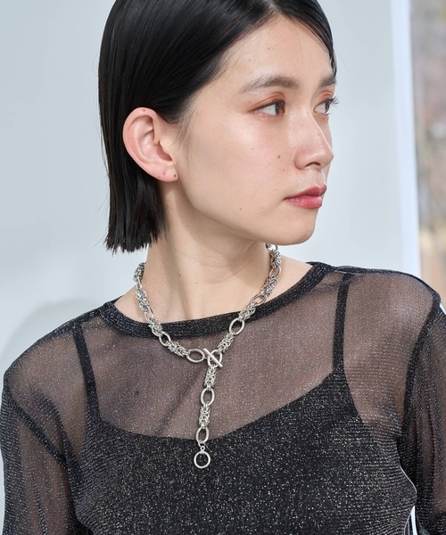 HARE(ハレ)の「ショートラリエットネックレス(HARE)(ネックレス・レディース・ゴールド/シルバー・FREE)」の8枚目の写真