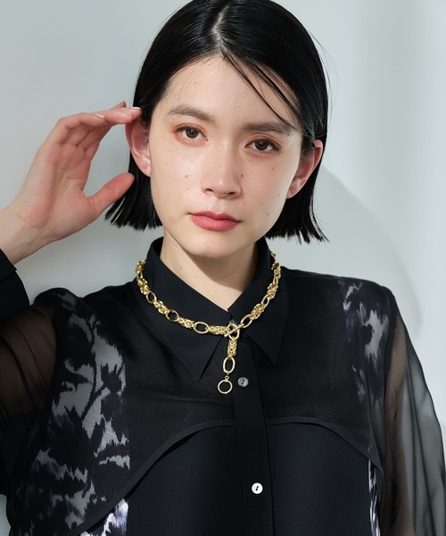 HARE(ハレ)の「ショートラリエットネックレス(HARE)(ネックレス・レディース・ゴールド/シルバー・FREE)」の10枚目の写真