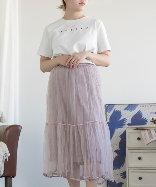 aimoha(アイモハ)の「ロゴ刺繍Tシャツ (SS)(Tシャツ/カットソー・レディース・ホワイト/ブラック・FREE)」の11枚目の写真