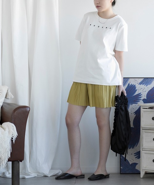 aimoha(アイモハ)の「ロゴ刺繍Tシャツ (SS)(Tシャツ/カットソー・レディース・ホワイト/ブラック・FREE)」の15枚目の写真