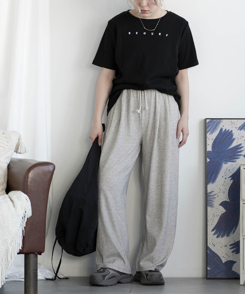 aimoha(アイモハ)の「ロゴ刺繍Tシャツ (SS)(Tシャツ/カットソー・レディース・ホワイト/ブラック・FREE)」の16枚目の写真