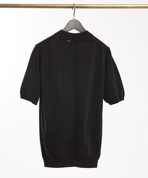 DESIGNWORKS(デザインワークス)の「ICE COTTON クルーネック ニットTシャツ(Tシャツ/カットソー・メンズ・サックスブルー/グレー/オレンジ/グリーン/ブラック・46/48/50)」の6枚目の写真