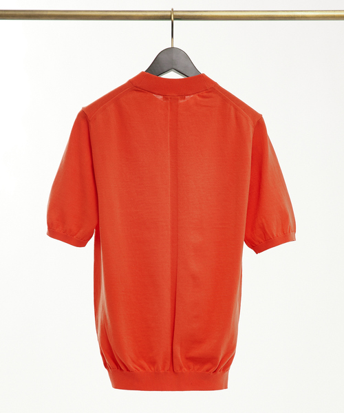 DESIGNWORKS(デザインワークス)の「ICE COTTON クルーネック ニットTシャツ(Tシャツ/カットソー・メンズ・サックスブルー/グレー/オレンジ/グリーン/ブラック・46/48/50)」の13枚目の写真