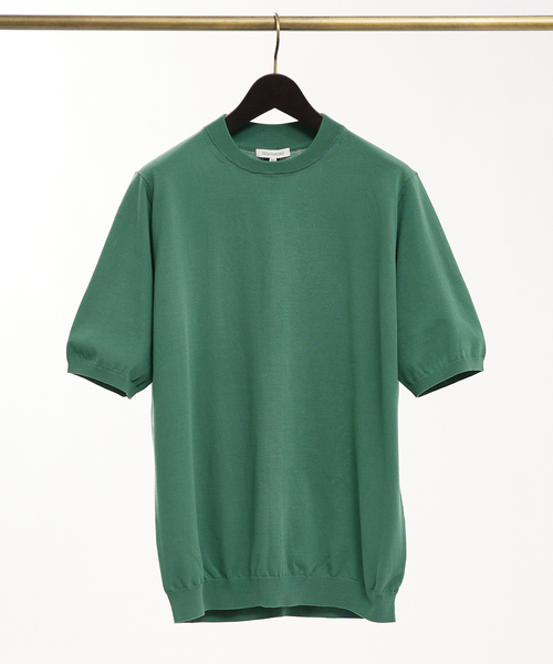 DESIGNWORKS(デザインワークス)の「ICE COTTON クルーネック ニットTシャツ(Tシャツ/カットソー・メンズ・サックスブルー/グレー/オレンジ/グリーン/ブラック・46/48/50)」の15枚目の写真