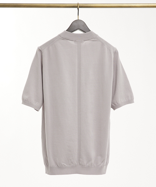DESIGNWORKS(デザインワークス)の「ICE COTTON クルーネック ニットTシャツ(Tシャツ/カットソー・メンズ・サックスブルー/グレー/オレンジ/グリーン/ブラック・46/48/50)」の17枚目の写真