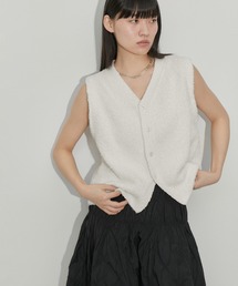 ADAM ET ROPE' | 【サステナブル】ペーパーヤーンニットベスト(ベスト)