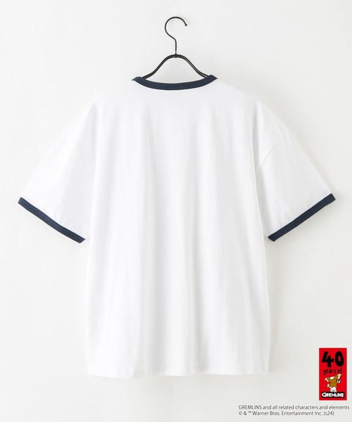 JEANS MATE（ジーンズメイト）の「グレムリン オリジナルデザインTシャツ ギズモ　ドロップショルダー ビッグシルエット　ユニセックス（Tシャツ/カットソー・メンズ・ブルー系その他/グレー系その他2/ベージュ系その他/ホワイト系その他2・X-LARGE/LARGE/SMALL/MEDIUM）」の5枚目の写真