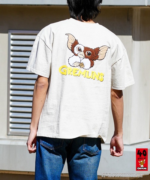 JEANS MATE（ジーンズメイト）の「グレムリン オリジナルデザインTシャツ ギズモ　ドロップショルダー ビッグシルエット　ユニセックス（Tシャツ/カットソー・メンズ・ブルー系その他/グレー系その他2/ベージュ系その他/ホワイト系その他2・X-LARGE/LARGE/SMALL/MEDIUM）」の21枚目の写真