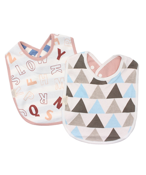 B:MING by BEAMS(ビーミングバイビームス)の「ビーミング by ビームス / リバーシブルスタイ 2枚セット(スタイ/よだれかけ・キッズ・ピンク/サックスブルー/ブルー・ONE SIZE)」の1枚目の写真