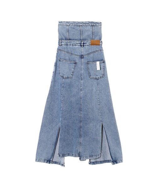 rokh（ロク）の「rokh FLAP DETAILED DENIM ASYMMETRIC SKIRT R2CA179