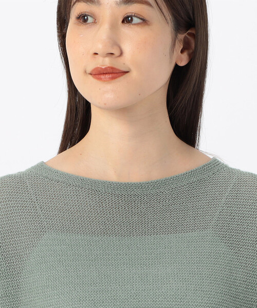 COMME CA ISM(コムサイズム)の「MADE IN JAPAN 和紙ニット(ニット/セーター・レディース・ミント/ネイビー/ライラック・MEDIUM/LARGE)」の10枚目の写真