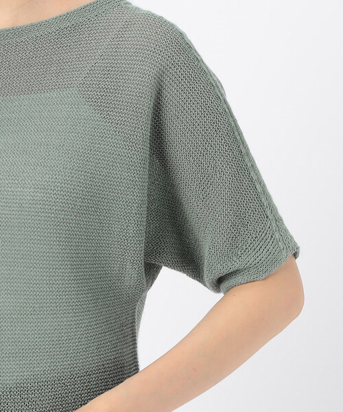 COMME CA ISM(コムサイズム)の「MADE IN JAPAN 和紙ニット(ニット/セーター・レディース・ミント/ネイビー/ライラック・MEDIUM/LARGE)」の11枚目の写真