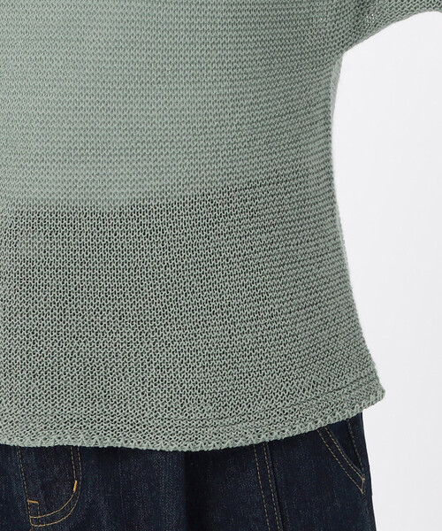 COMME CA ISM(コムサイズム)の「MADE IN JAPAN 和紙ニット(ニット/セーター・レディース・ミント/ネイビー/ライラック・MEDIUM/LARGE)」の12枚目の写真