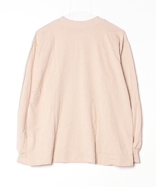 atONE(アットワン)の「atONE モックネックボリューム袖ロンT(Tシャツ/カットソー・レディース・ブラック/オフホワイト/ライトベージュ・M-L/4L~5L/LL~3L)」の4枚目の写真