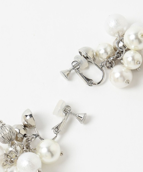 HARE（ハレ）の「パールミックスイヤリング(HARE)（イヤリング・レディース・ホワイト・FREE）」の10枚目の写真