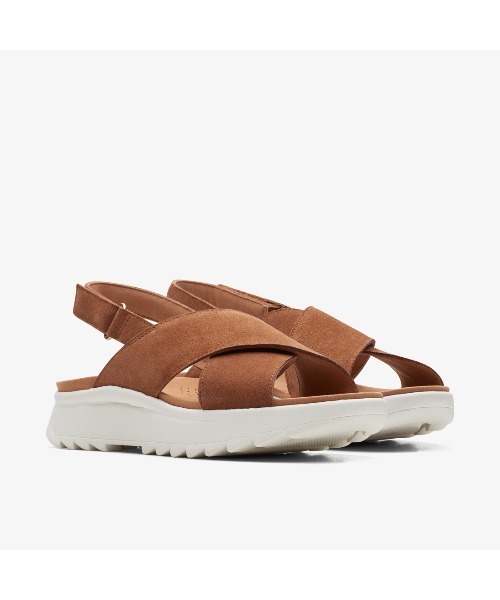Clarks(クラークス)の「DashLite Wish / ダッシュライトウィッシュ(ダークタンスエード)(サンダル・レディース・ブラウン・UK6/UK4/UK3.5/UK5.5/UK5/UK4.5/UK3)」の4枚目の写真