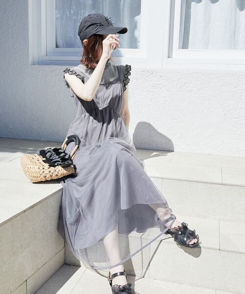 MAJESTIC LEGON（マジェスティックレゴン）の「プチリボンCAP（キャップ・レディース・ブラック/ピンク/オフホワイト・FREE）」の10枚目の写真