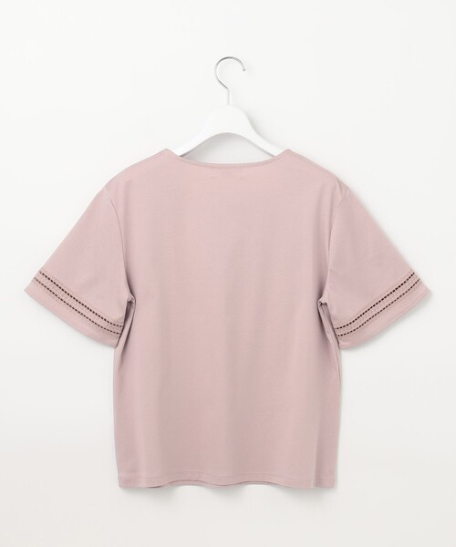 【セール】【接触冷感】コットンスムース 刺繍スリーブ カットソー（Tシャツ/カットソー）｜J.PRESS Ladies（J.プレス レディス）