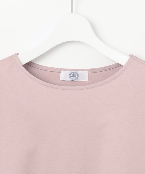 【セール】【接触冷感】コットンスムース 刺繍スリーブ カットソー（Tシャツ/カットソー）｜J.PRESS Ladies（J.プレス レディス）