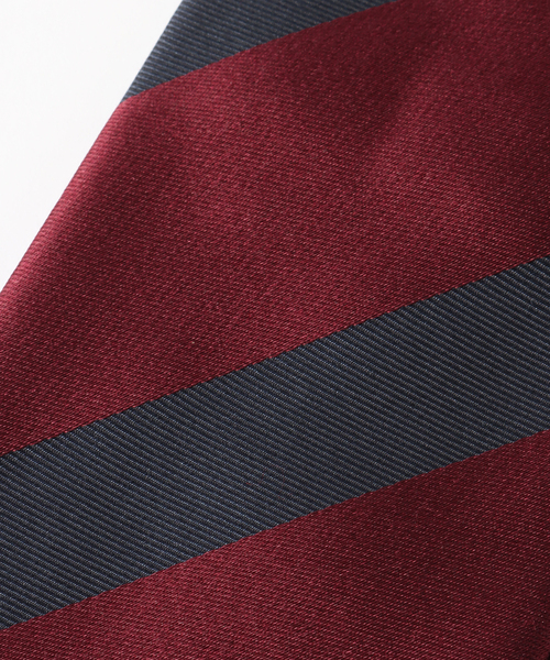 EDIFICE(エディフィス)の「PB スクールストライプタイ(ネクタイ・メンズ・グリーン/ボルドー/イエロー・6)」の9枚目の写真