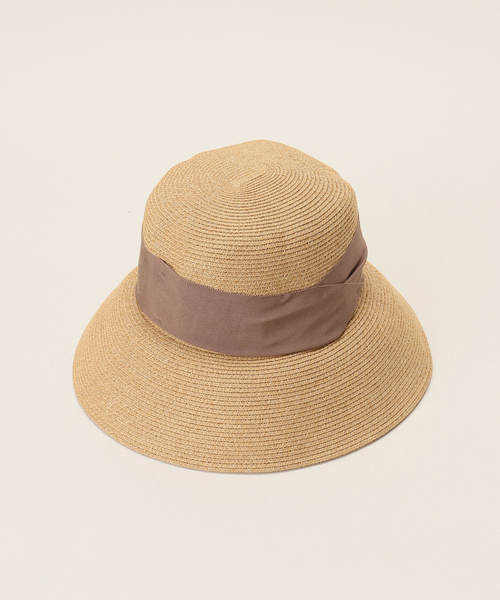 La TOTALITE（ラトータリテ）の「【ODDS/オッズ】リボンハット（ハット・レディース・ベージュ/ブラック・FREE）」の2枚目の写真