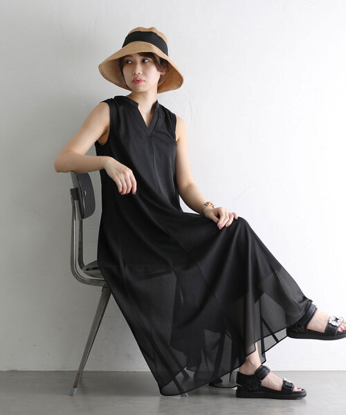 La TOTALITE（ラトータリテ）の「【ODDS/オッズ】リボンハット（ハット・レディース・ベージュ/ブラック・FREE）」の3枚目の写真