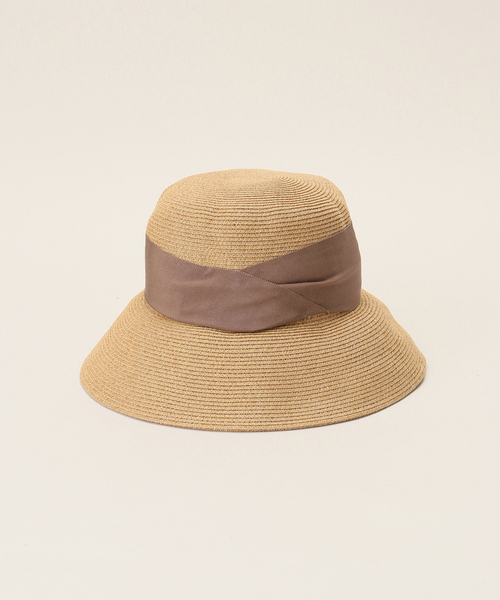 La TOTALITE（ラトータリテ）の「【ODDS/オッズ】リボンハット（ハット・レディース・ベージュ/ブラック・FREE）」の7枚目の写真