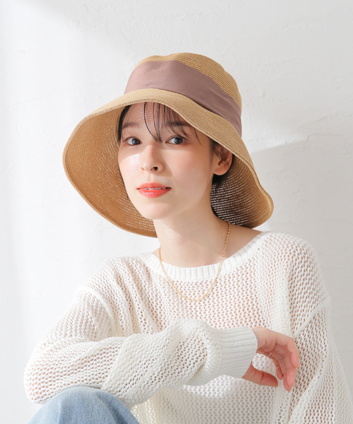 La TOTALITE（ラトータリテ）の「【ODDS/オッズ】リボンハット（ハット・レディース・ベージュ/ブラック・FREE）」の17枚目の写真